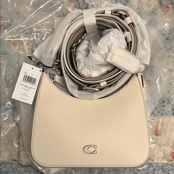 Coach Hobo Crossbody Bag in Chalk with Silver Hardware CJ842 - Picture 2 of 2